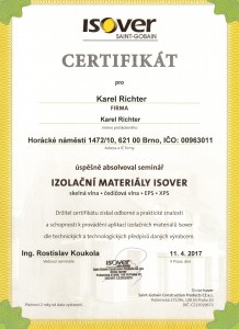 Certifikát ISOVER